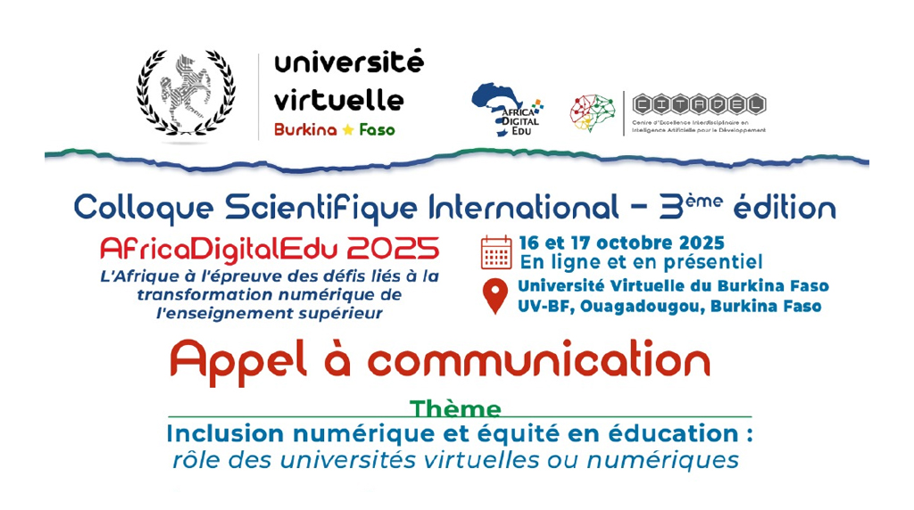 Un rendez-vous panafricain pour une éducation numérique inclusive : l’UV-BF accueille le colloque AfricaDigitalEdu 2025